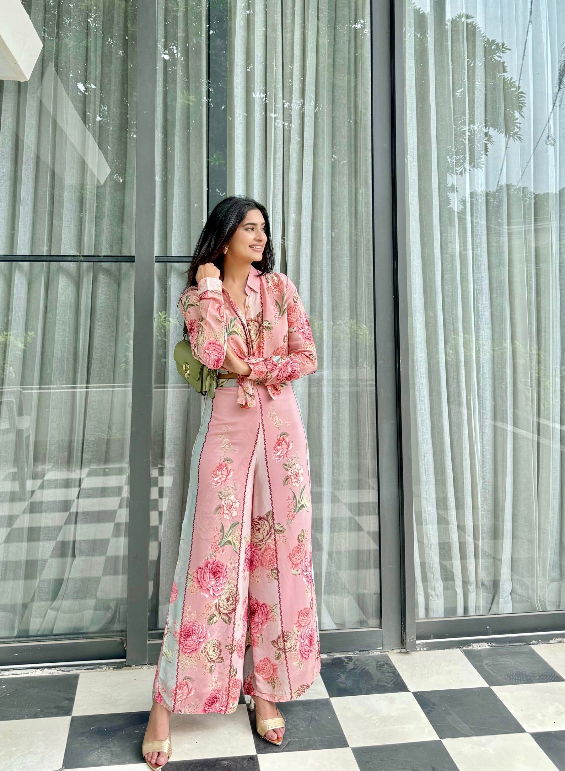 Soft Pink Floral Coord Set