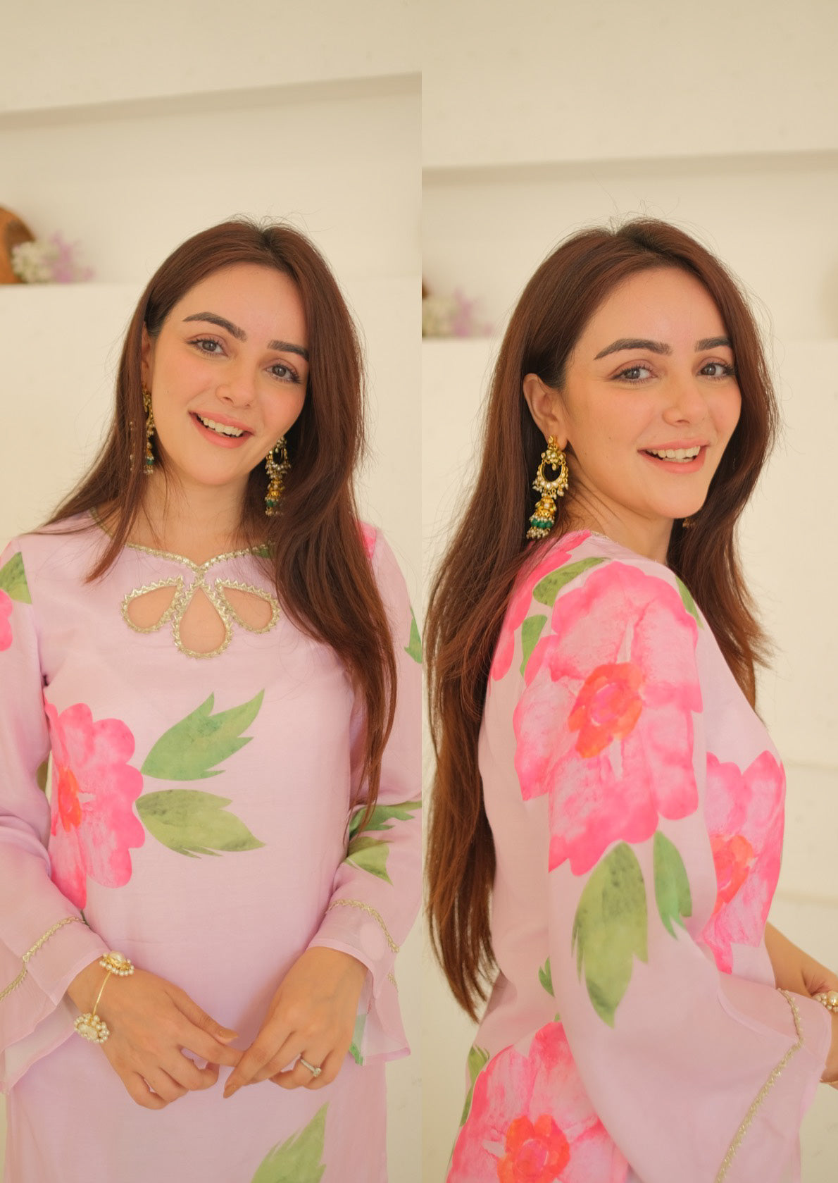 Pink Orchid Kurta Pants Set