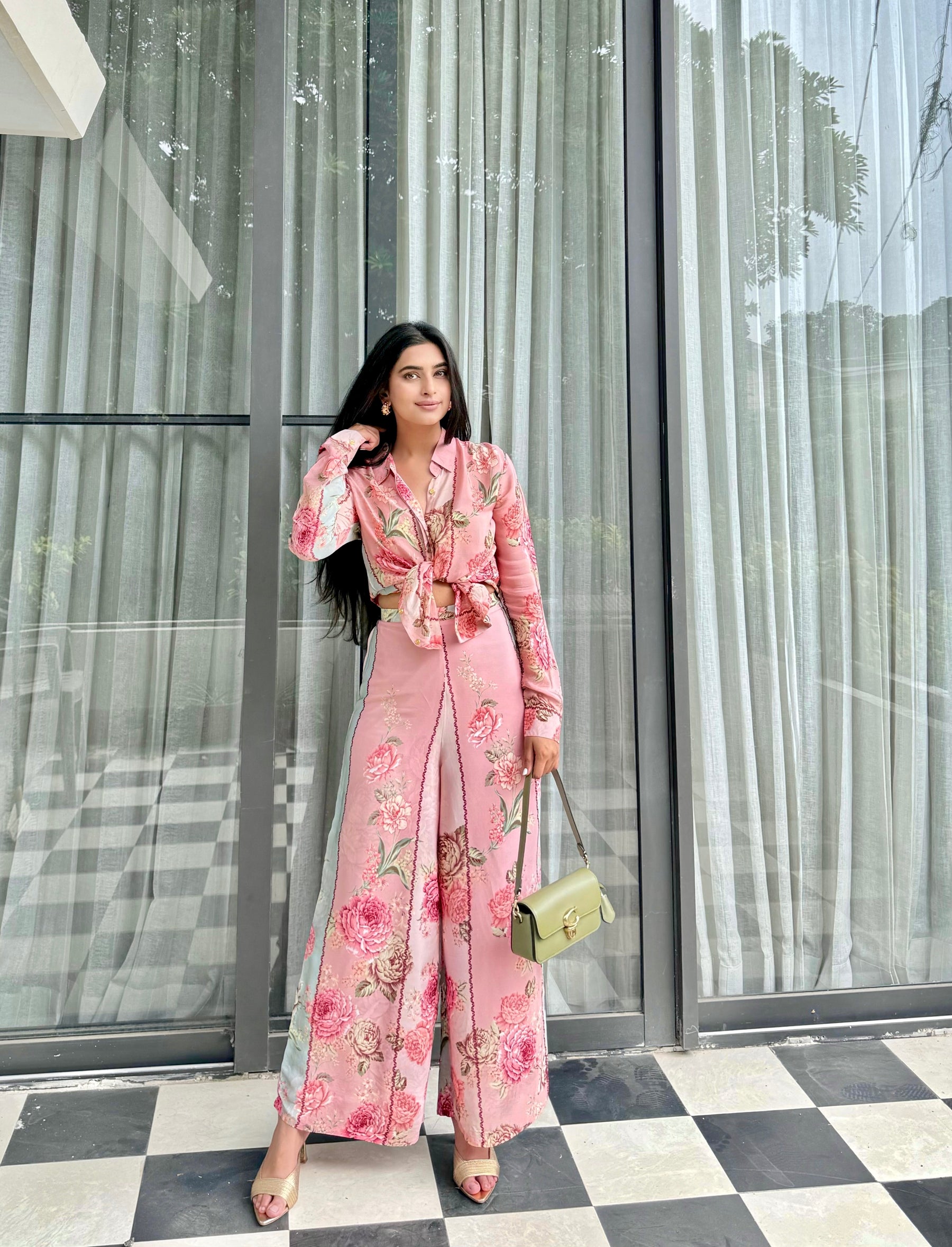 Soft Pink Floral Coord Set
