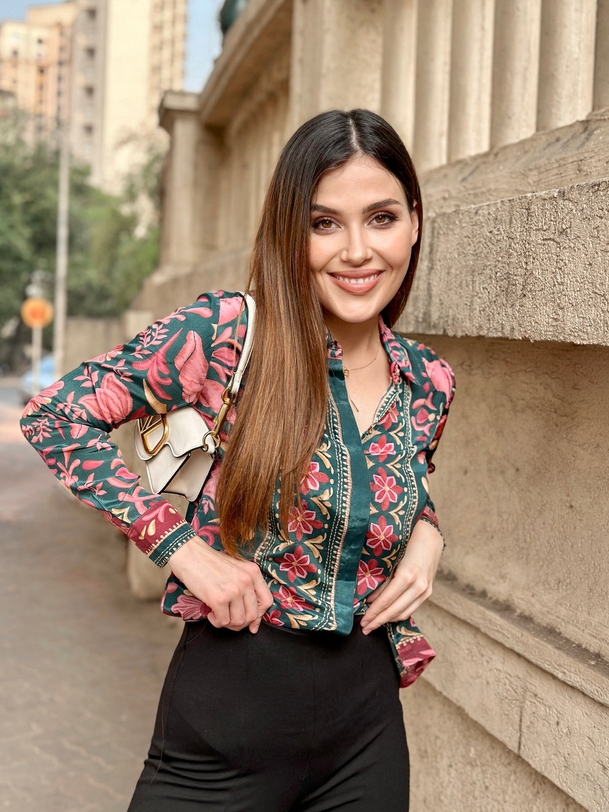 Color Block Printed Shirt