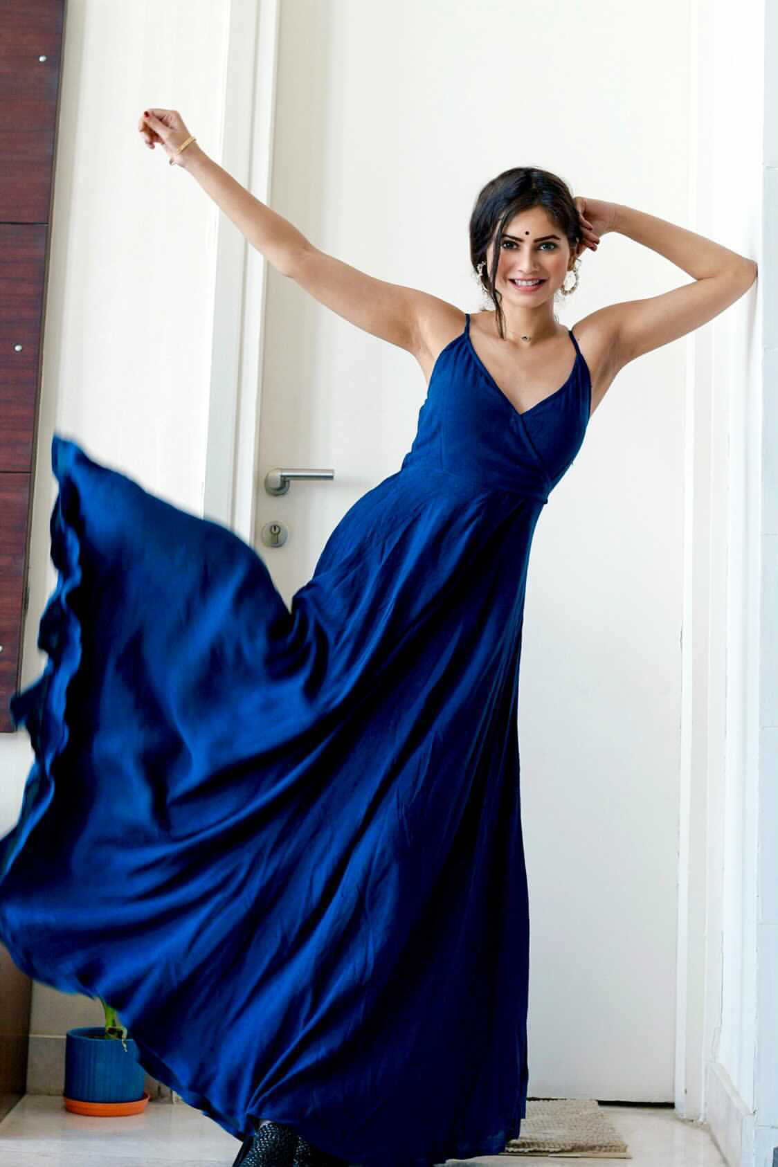 Strappy Blue Dress