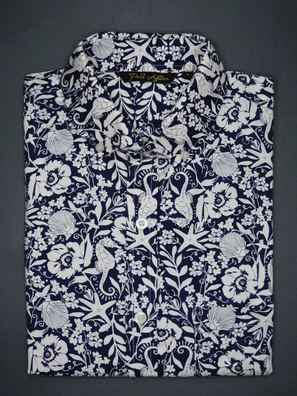 Marina Print Casual Men's Shirt