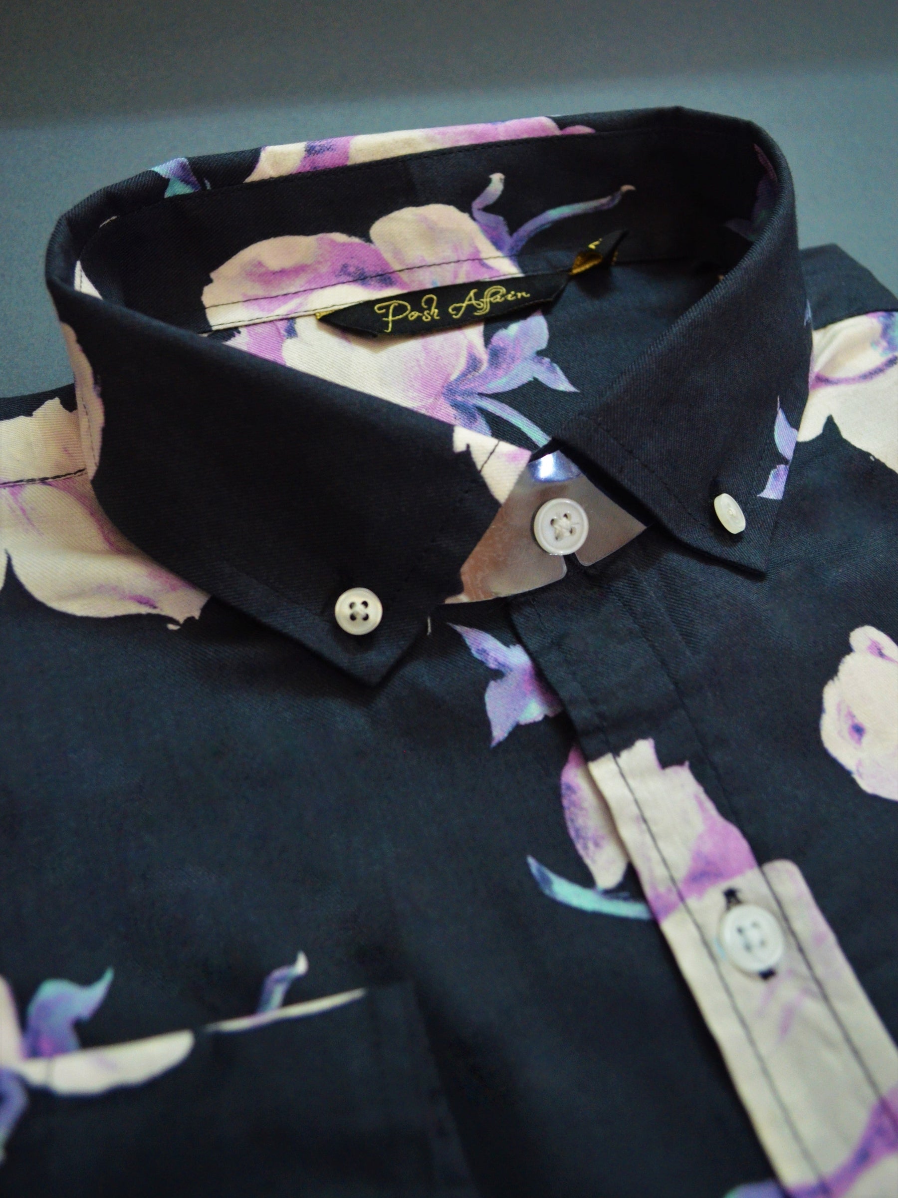 Flourish Print Casual Men's Shirt