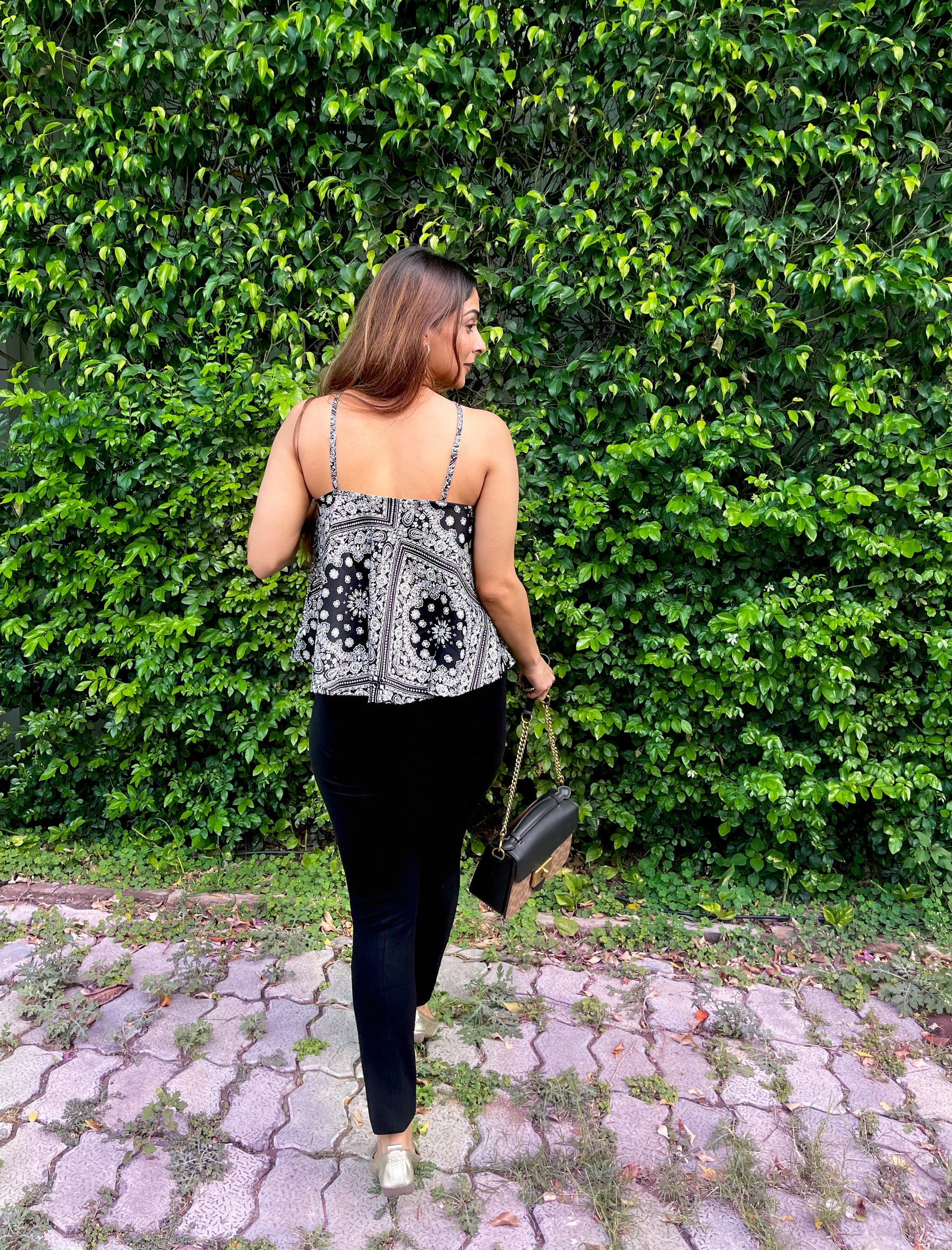 Black Monochrome Top