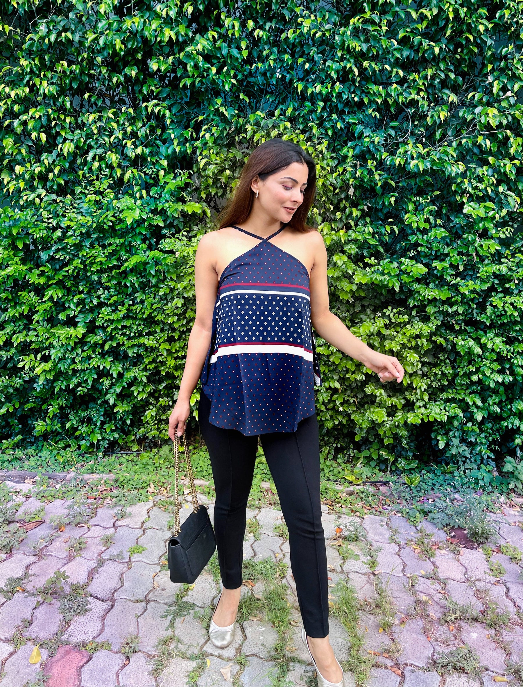 Blue Printed Top