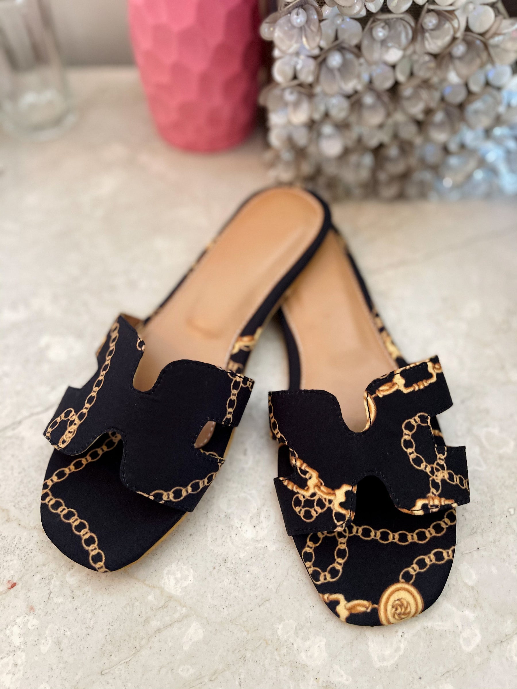 Black Jewel Print Slides