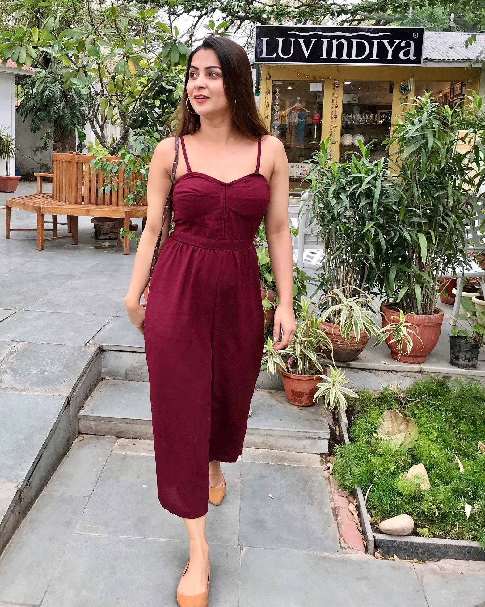 Eden Wine Jumpsuit