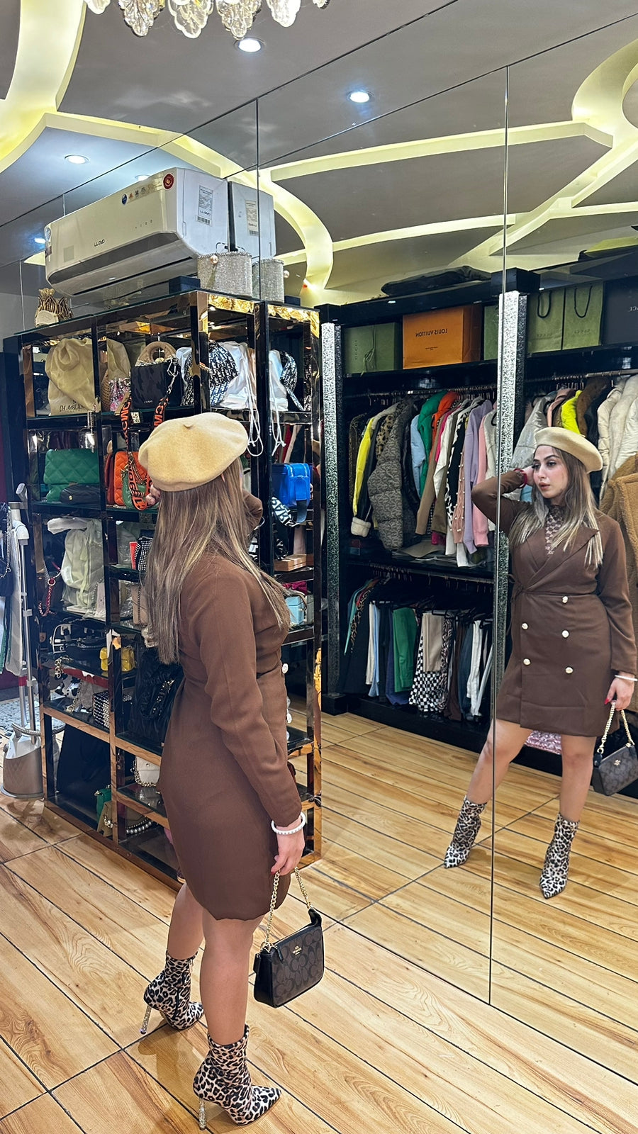 Brown Coat Dress