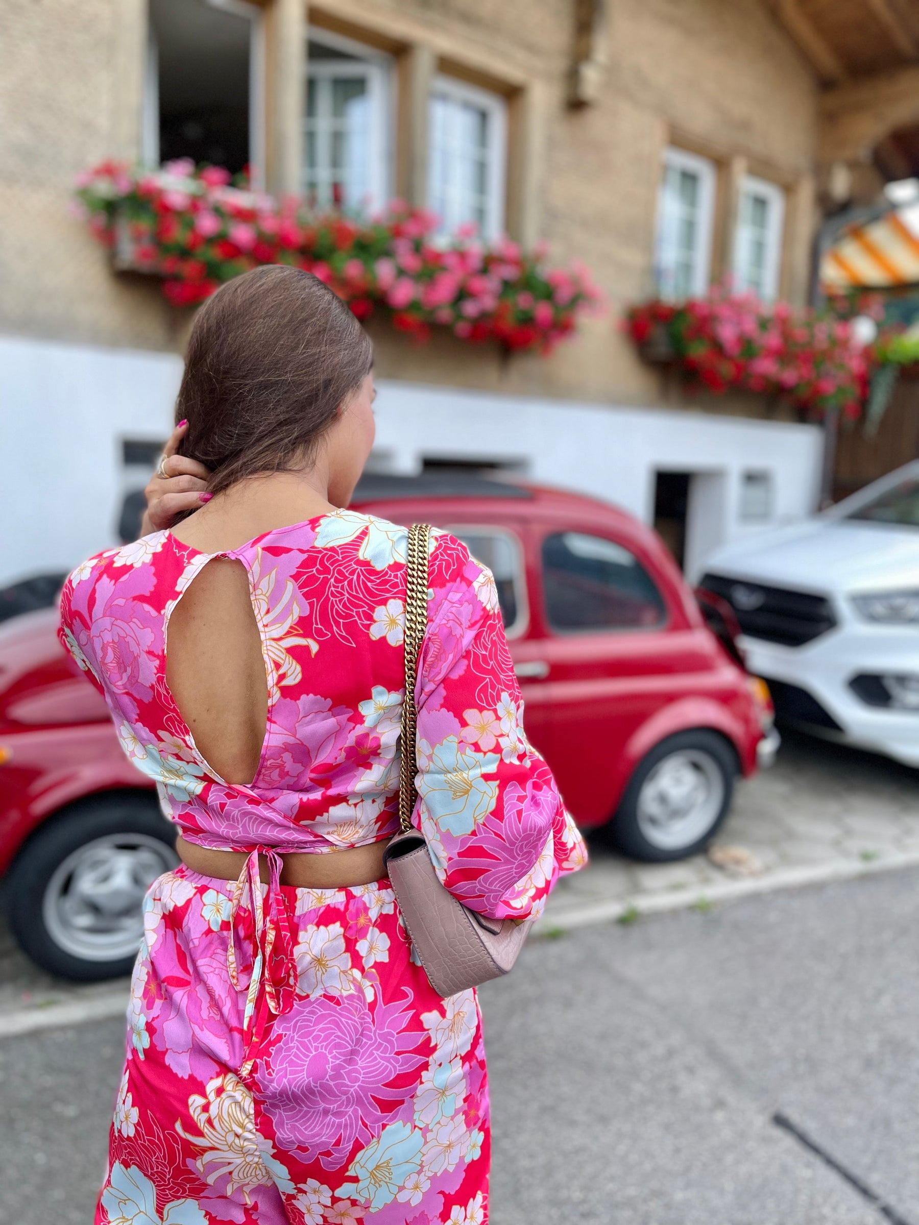 Floral Knot Up Coord Set
