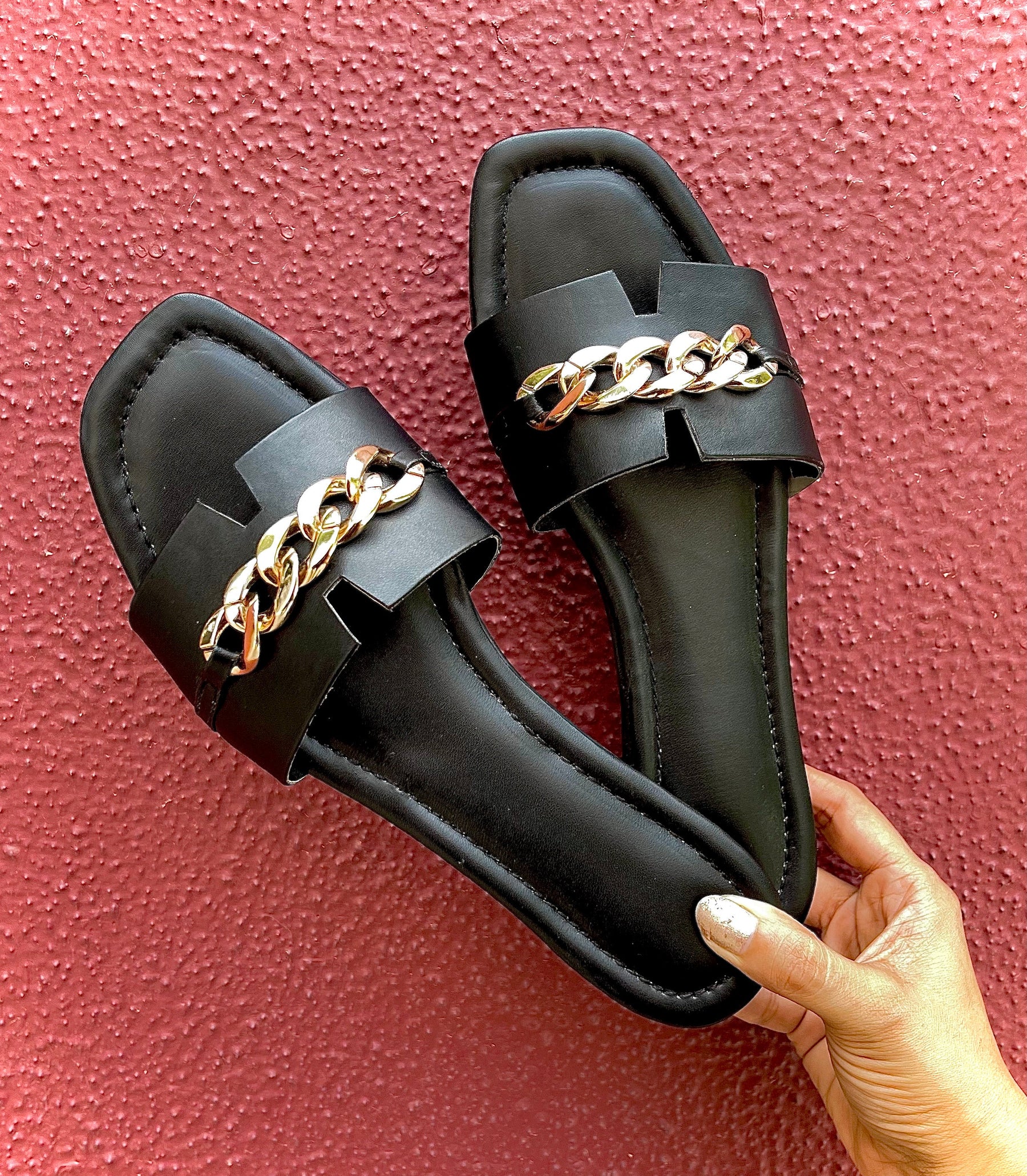 Black Chained Slides