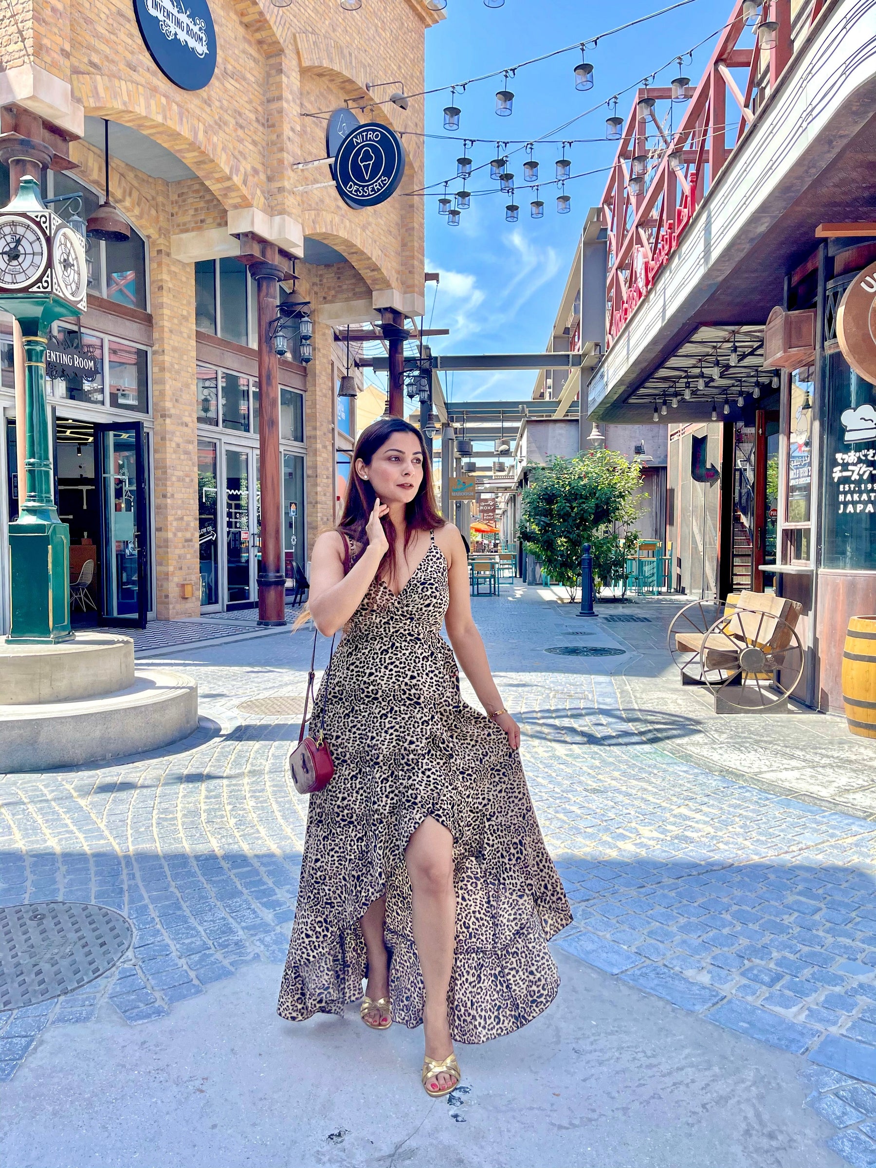 Leopard Print Beach Dress