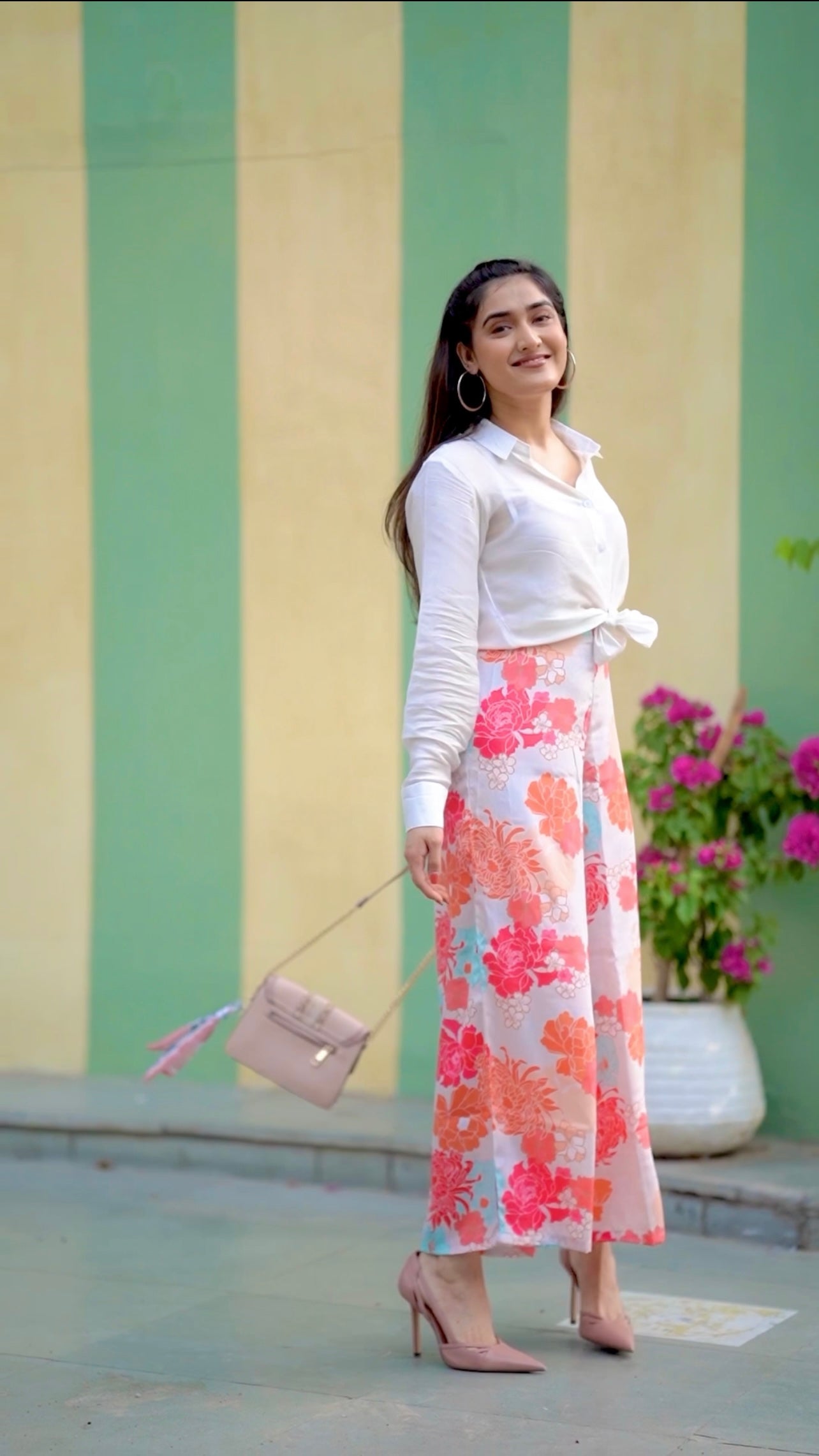 Peach Floral Coord Set