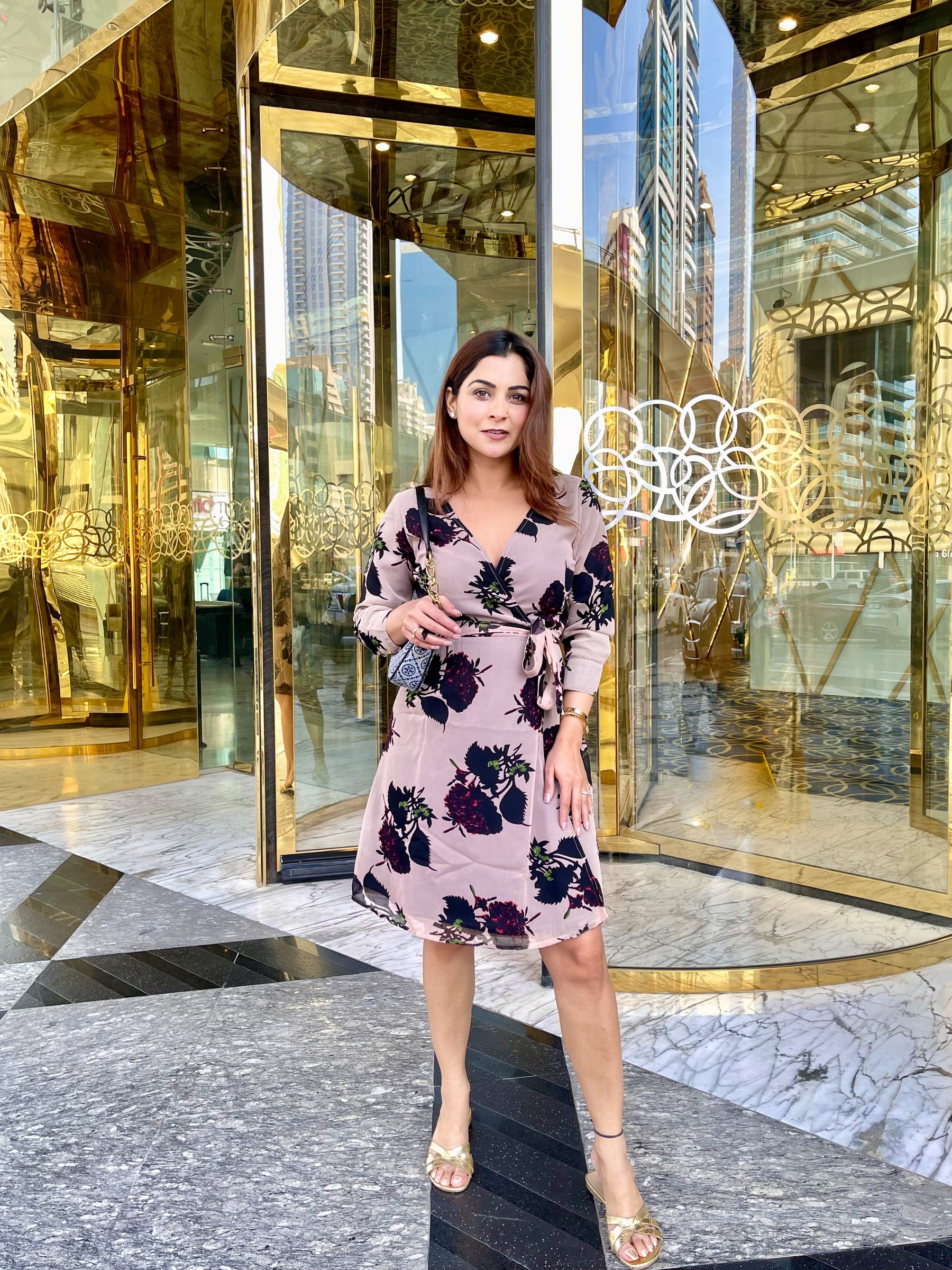 Floral Wrap Dress