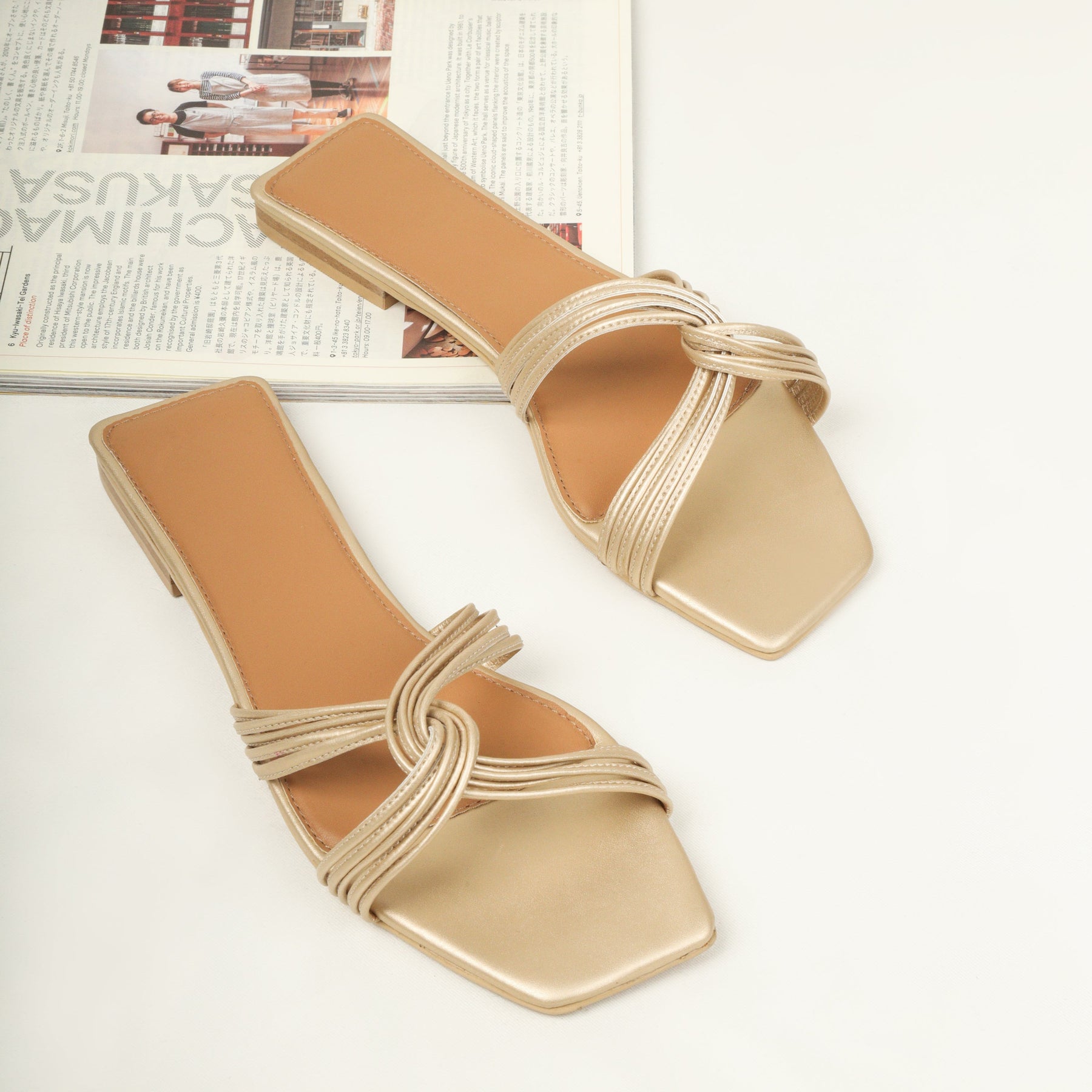 Gold Twisted Slides