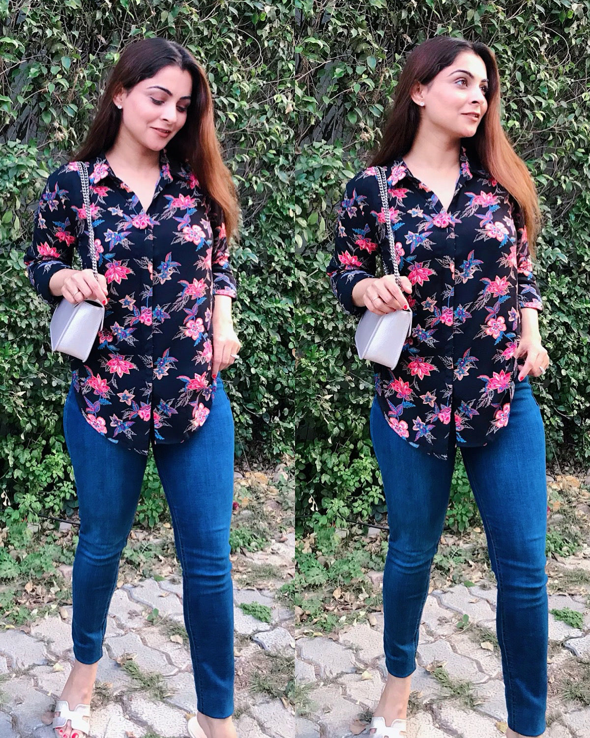 Black Paisley Print Shirt
