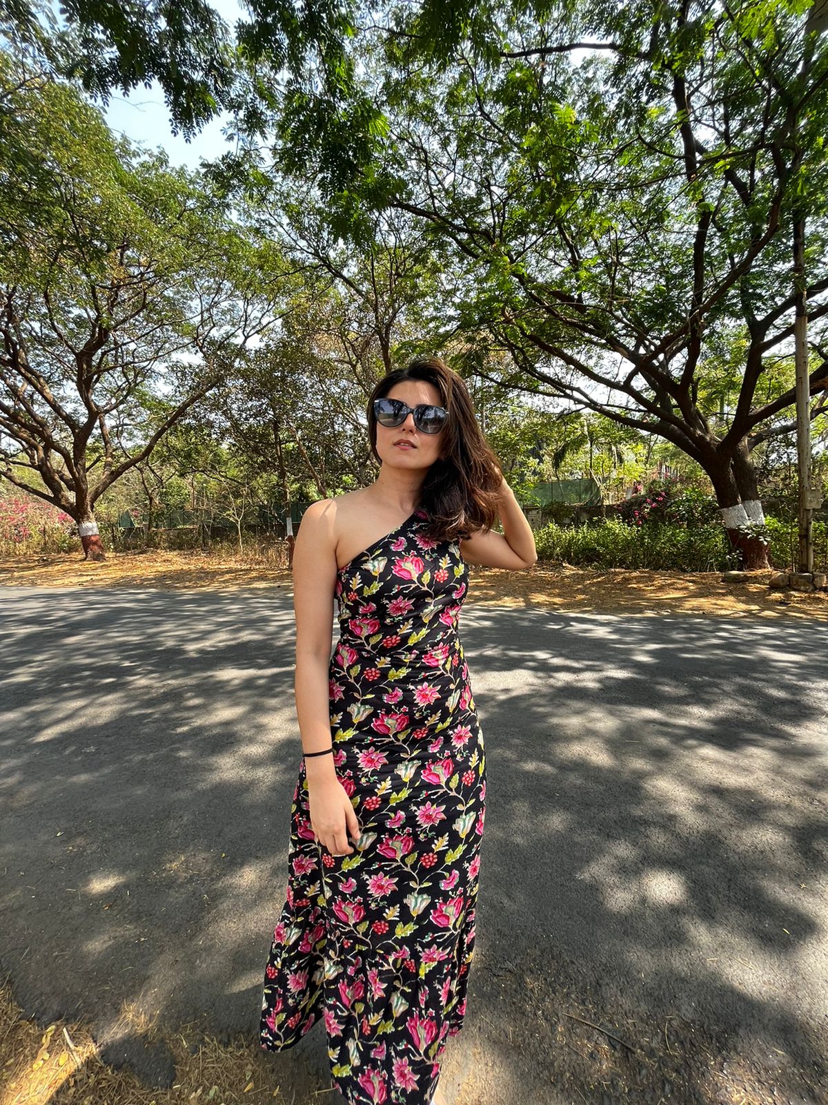 Black Block One Shoulder Dress