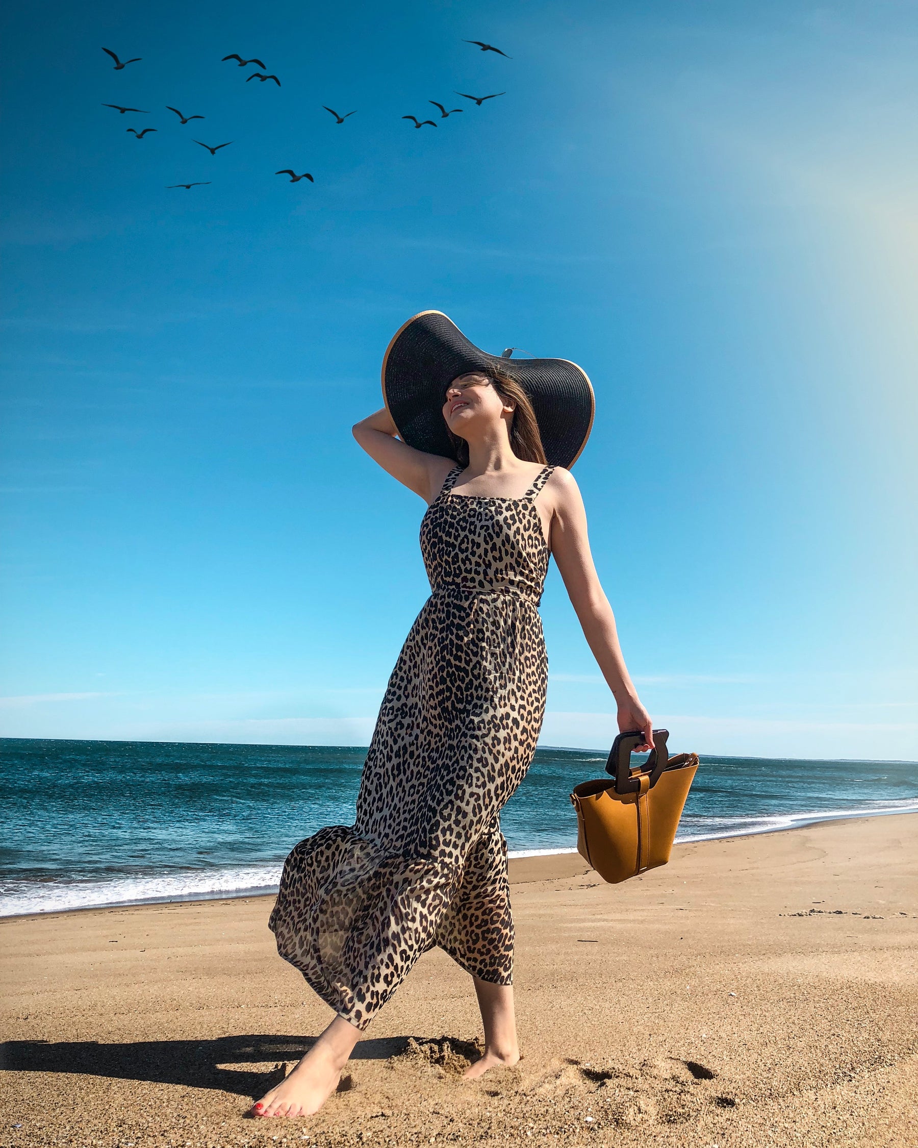 Leopard Print Tie Up Dress