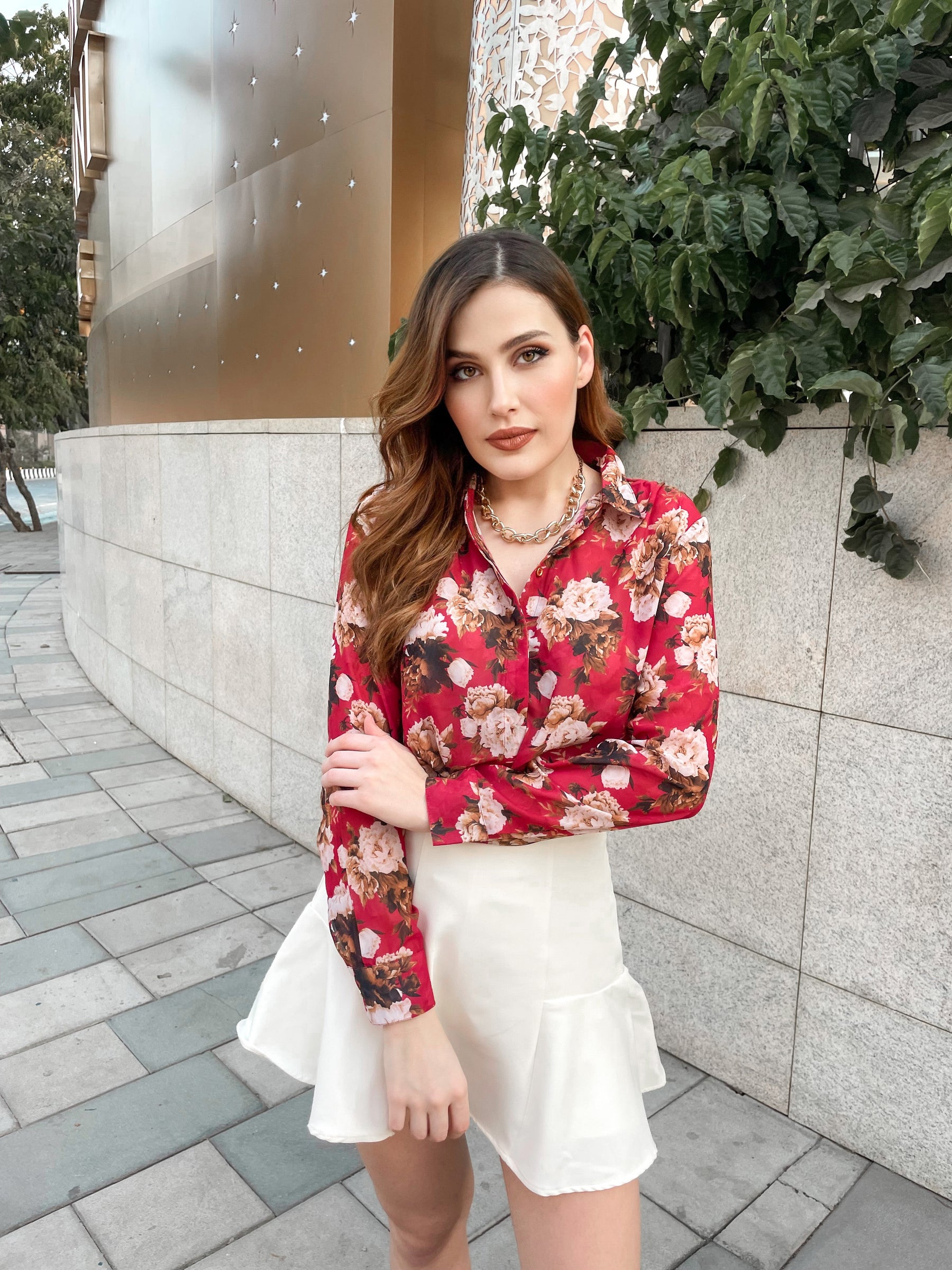 Fancy Floral Print Shirt