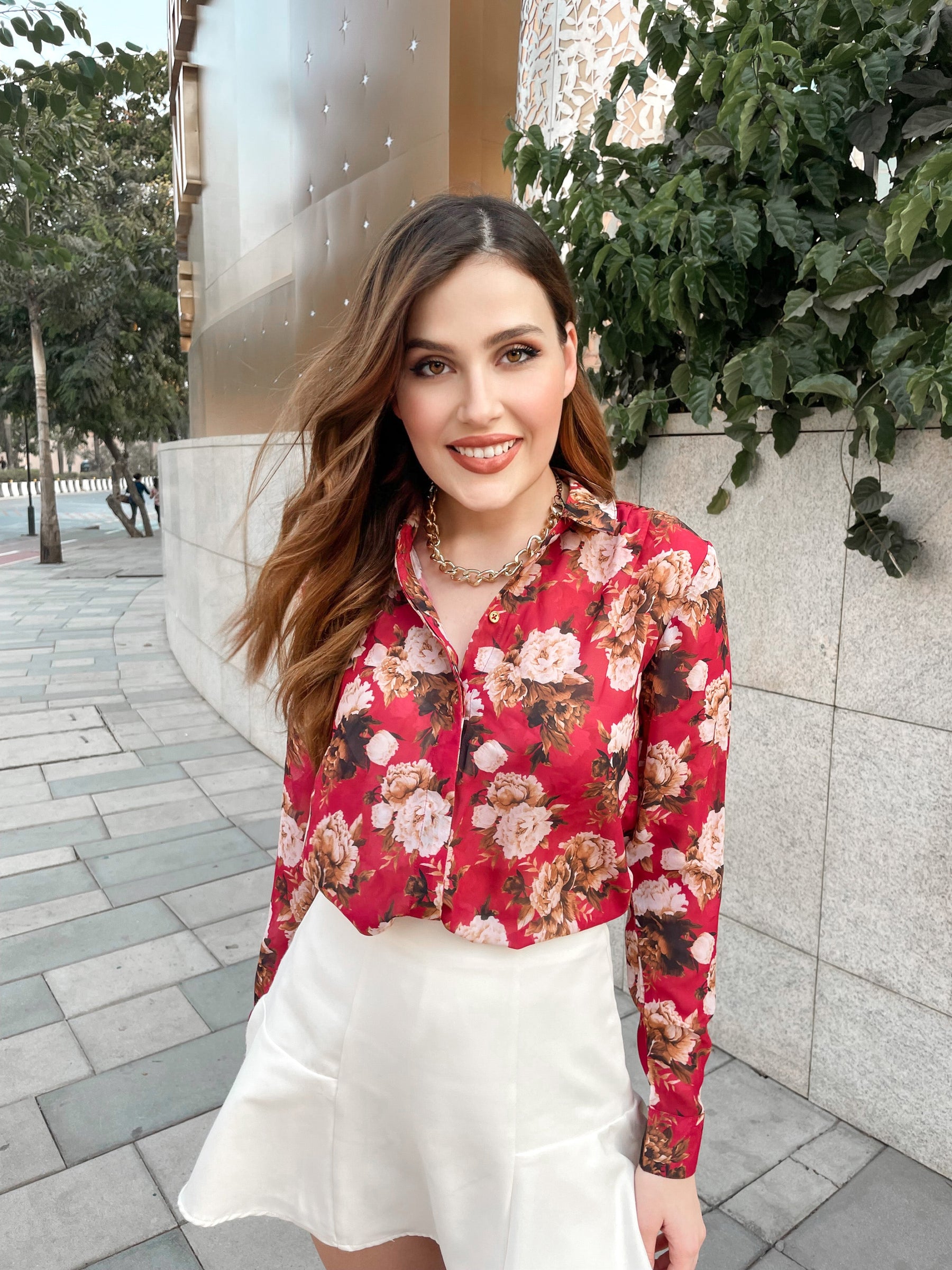 Fancy Floral Print Shirt