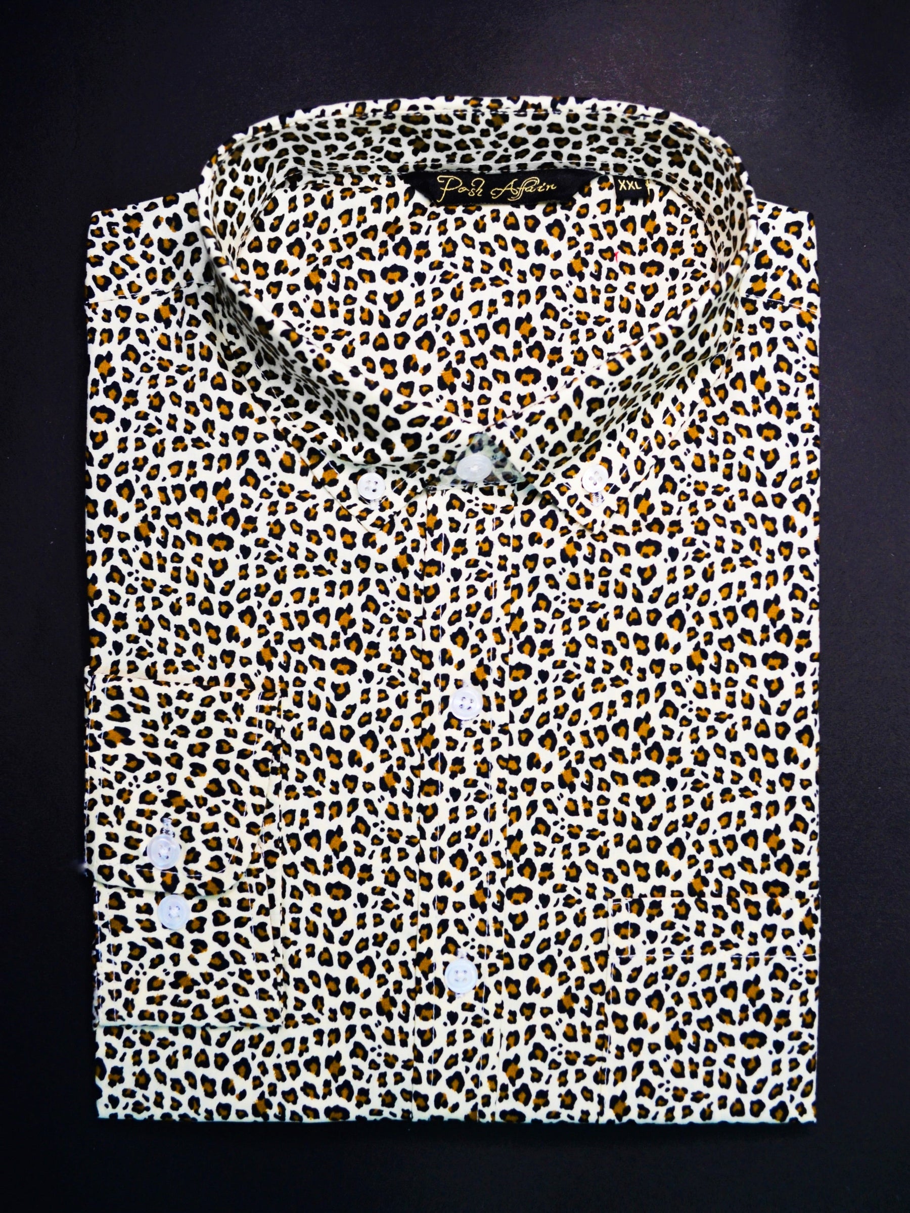 Leopard Print Casual Men's Shirt