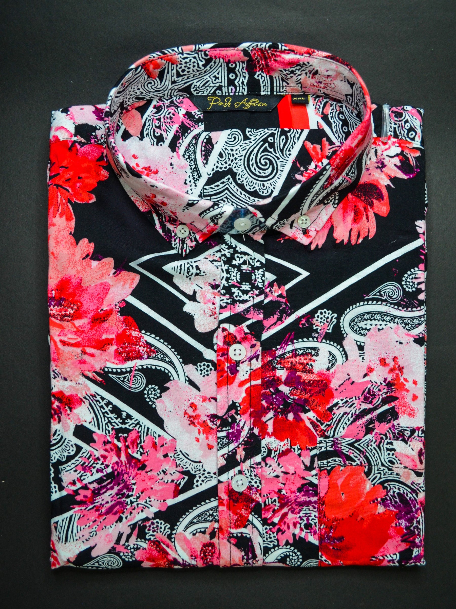 Cranberry Print Casual Men's Shirt