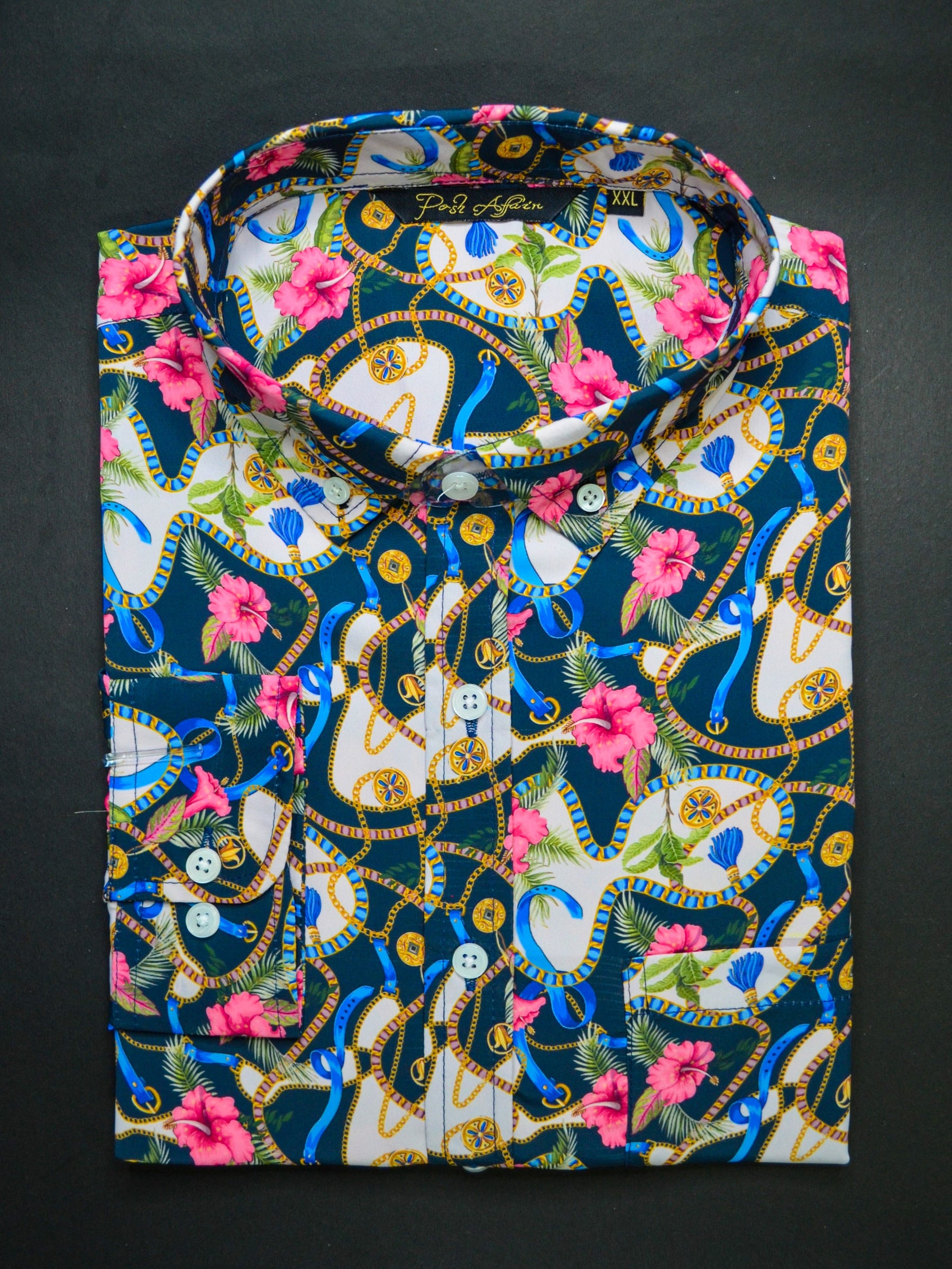 Jewel Garden Print Casual Men's Shirt