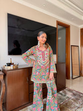 Floral Print Mirrorwork Coord Set