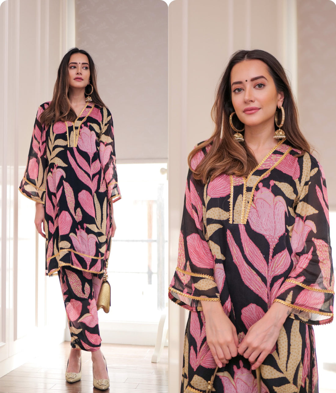 Floral Rustique Cotton Suit Set