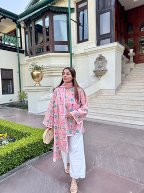 Soft Pink Cotton Kurta Set