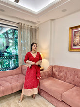 Red Kaftan Gota Patti Dress