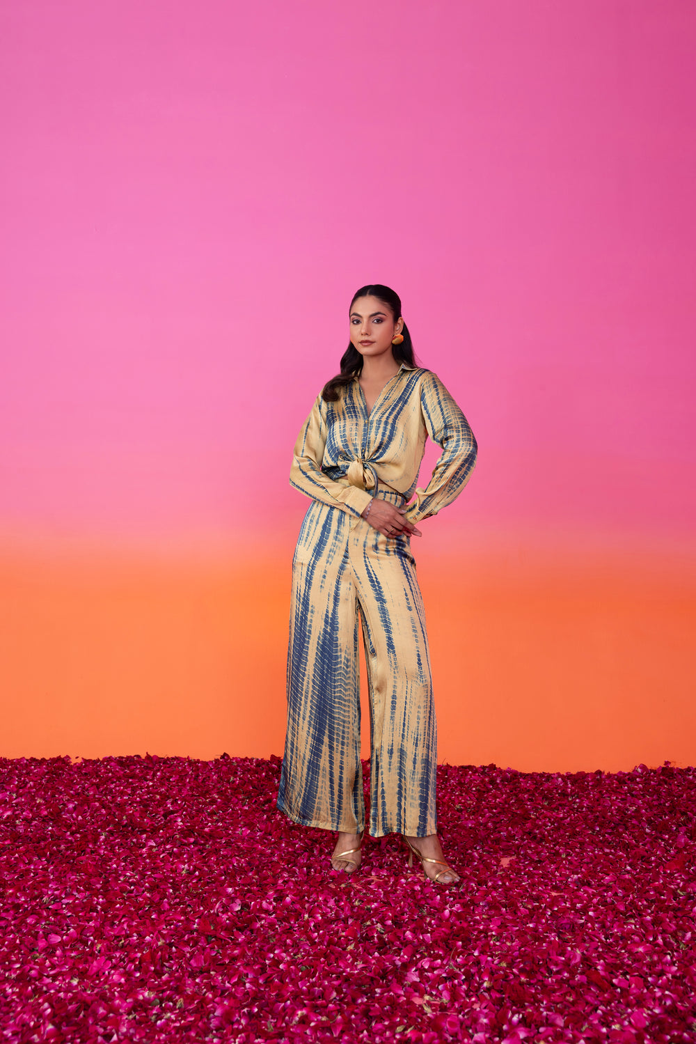 RAYON PRINTED COORD SET - IKAG01 main image 1