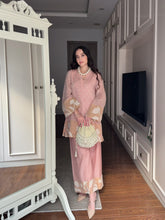 Pink Blossom Chanderi Mirrorwork Coord Set