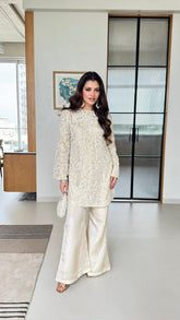 Ivory Beadwork Coord Set