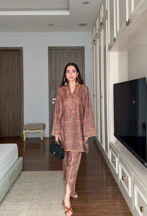 Printed Pashmina Coord Set