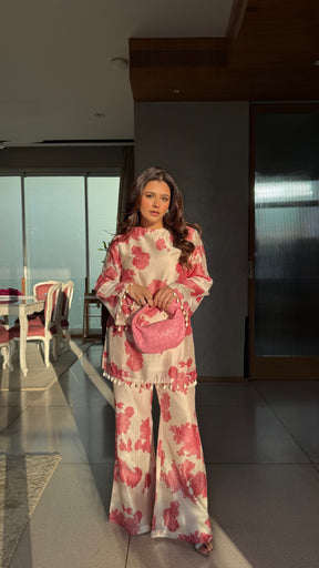 Summer Pink Floral Coord Set