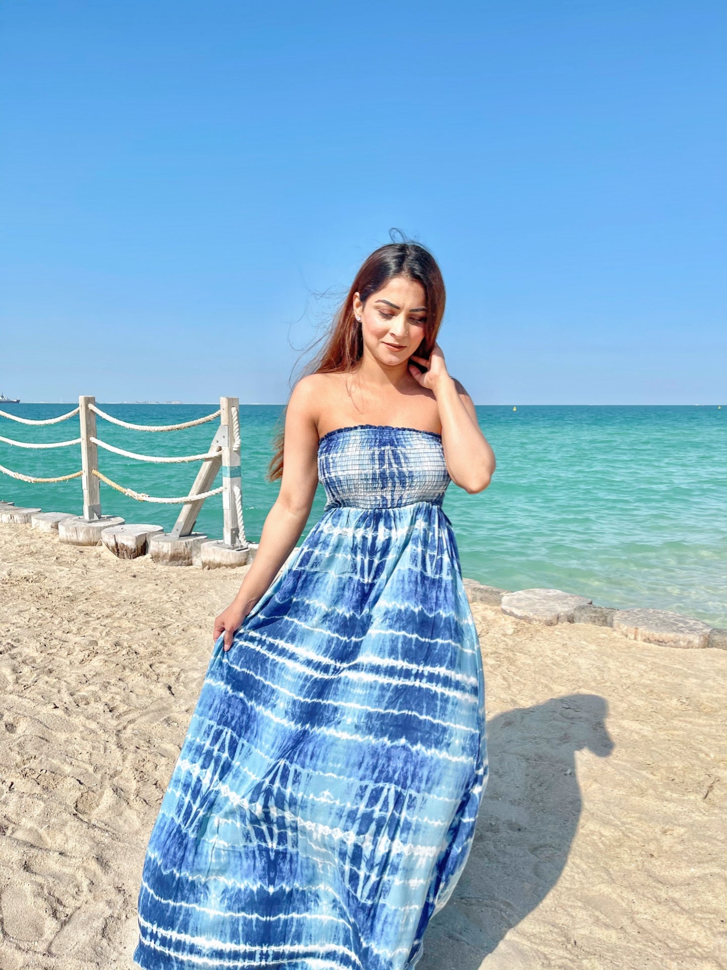 Beach Blue Tube Dress Beach Blue Tube Dress