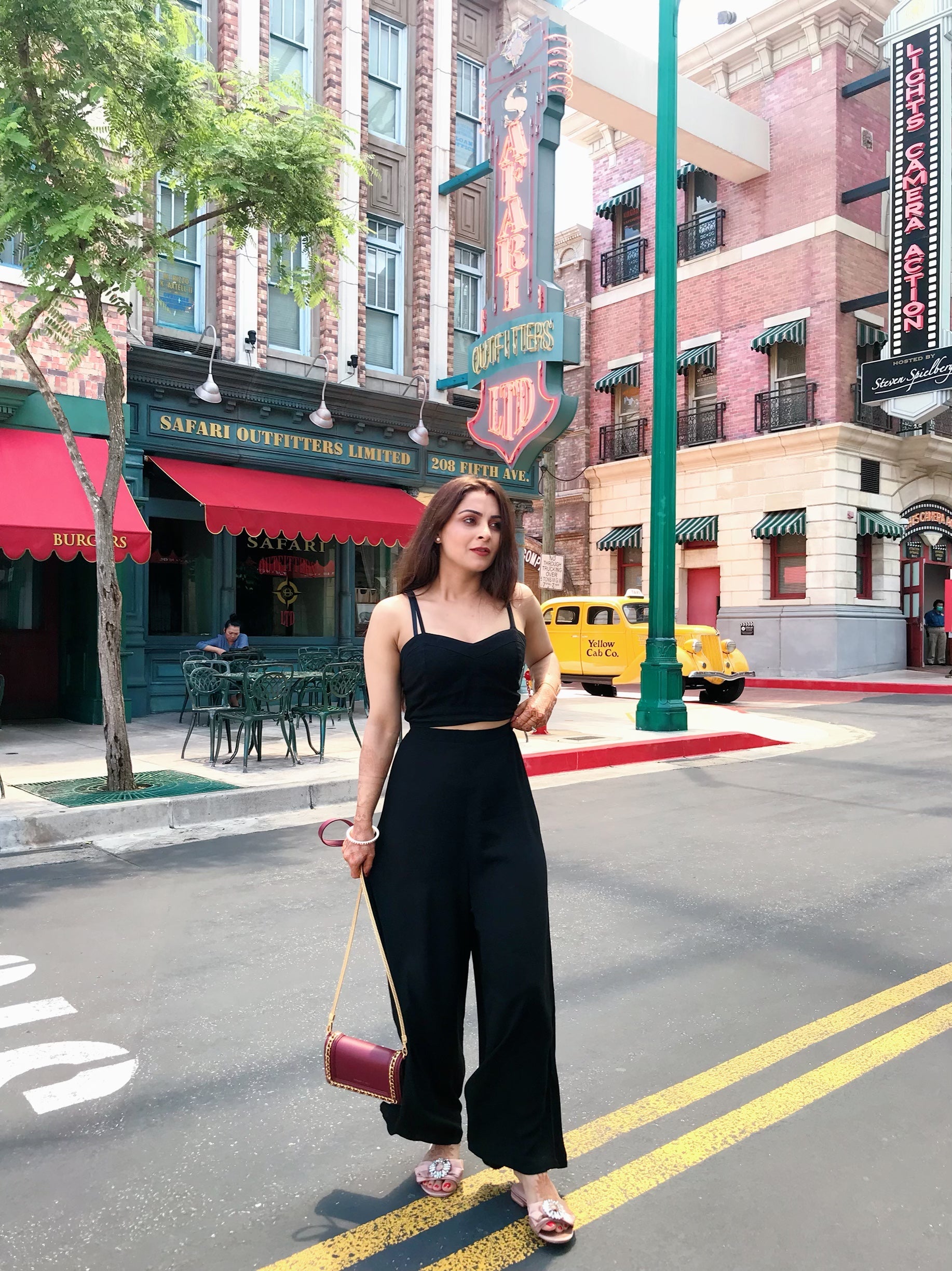 Black White Zipper Coord Set