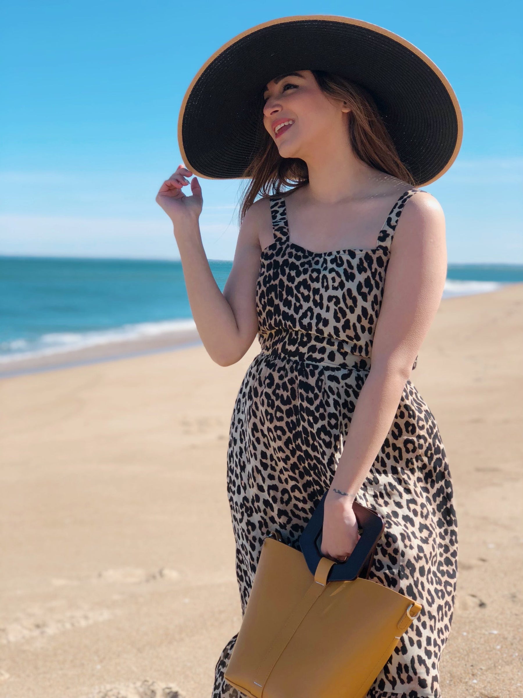 Leopard Print Tie Up Dress