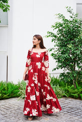 Floral Print Maxi Dress