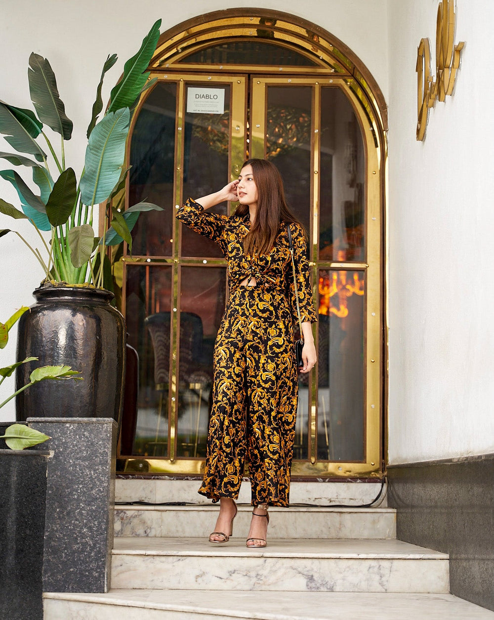 Wave Print Coord Set
