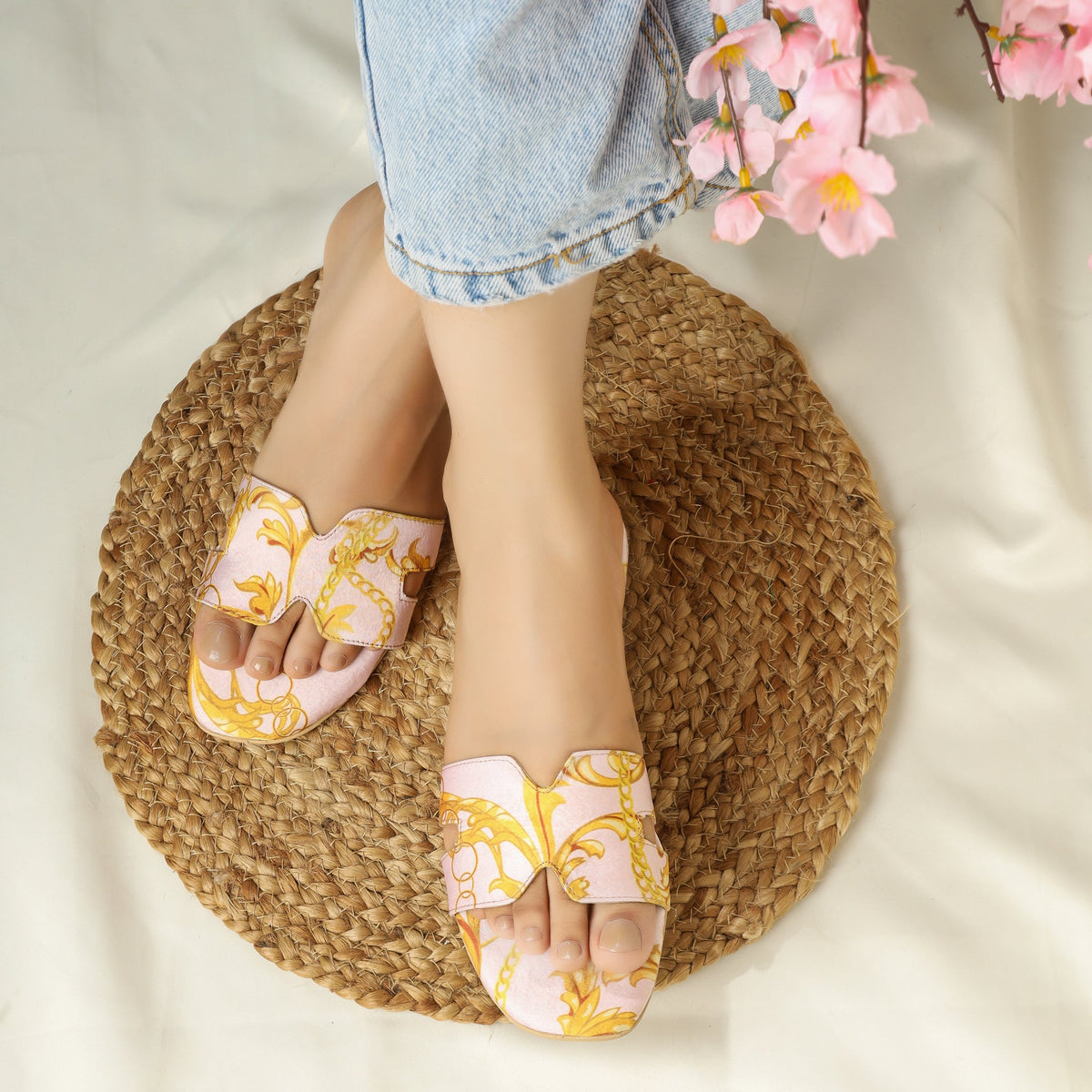 Blush Jewel Print Slides