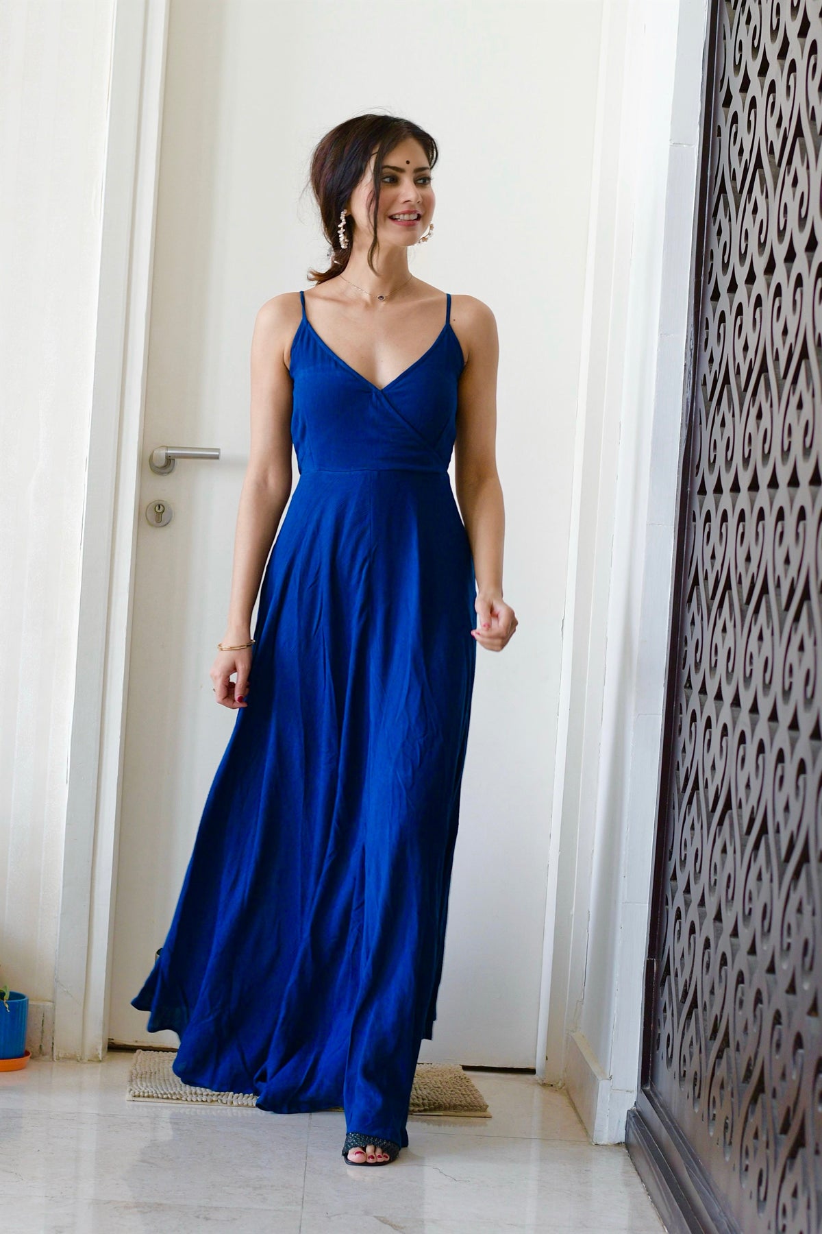 Strappy Blue Dress