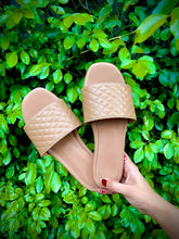 Nude Quilted Slides