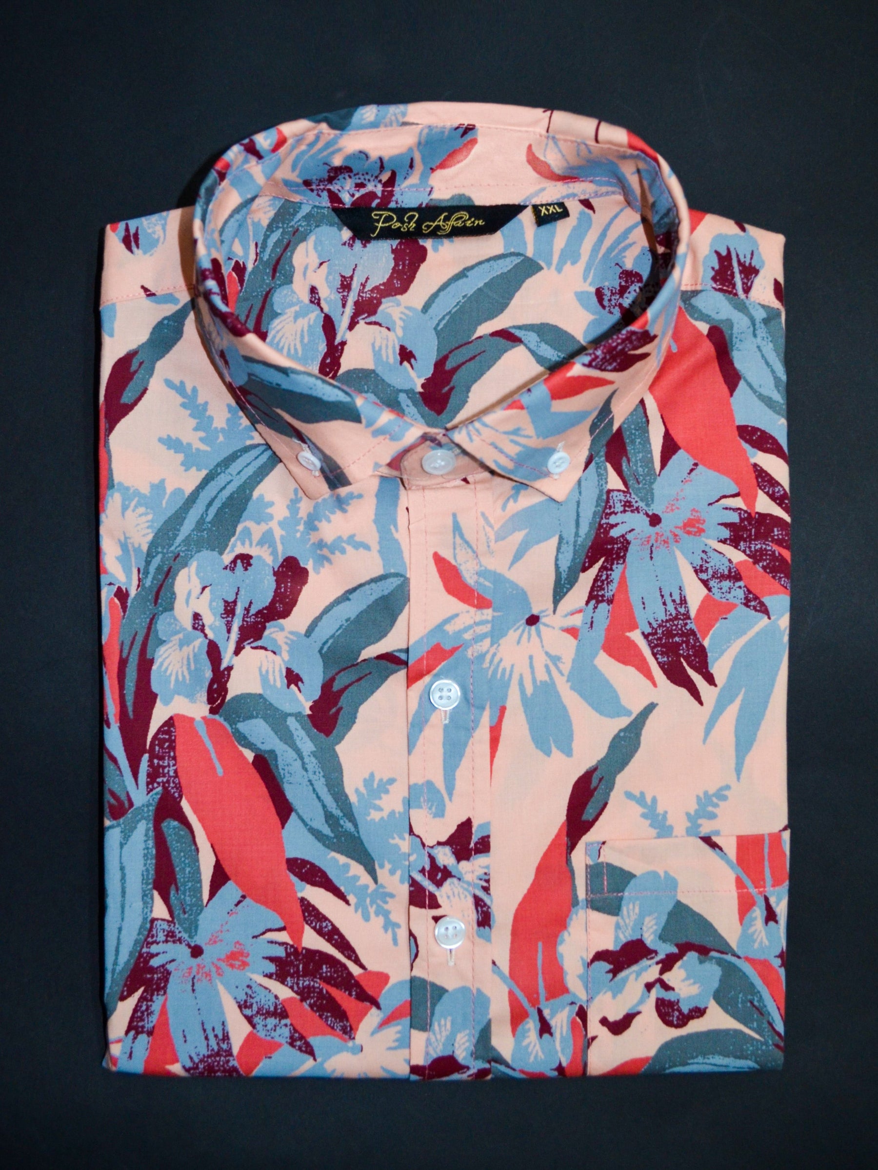 Blossom Print Casual Men's Shirt