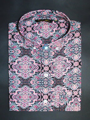 Mandala Print Casual Men's Shirt