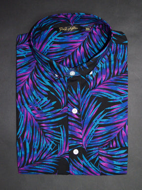 Neon Print Casual Men's Shirt